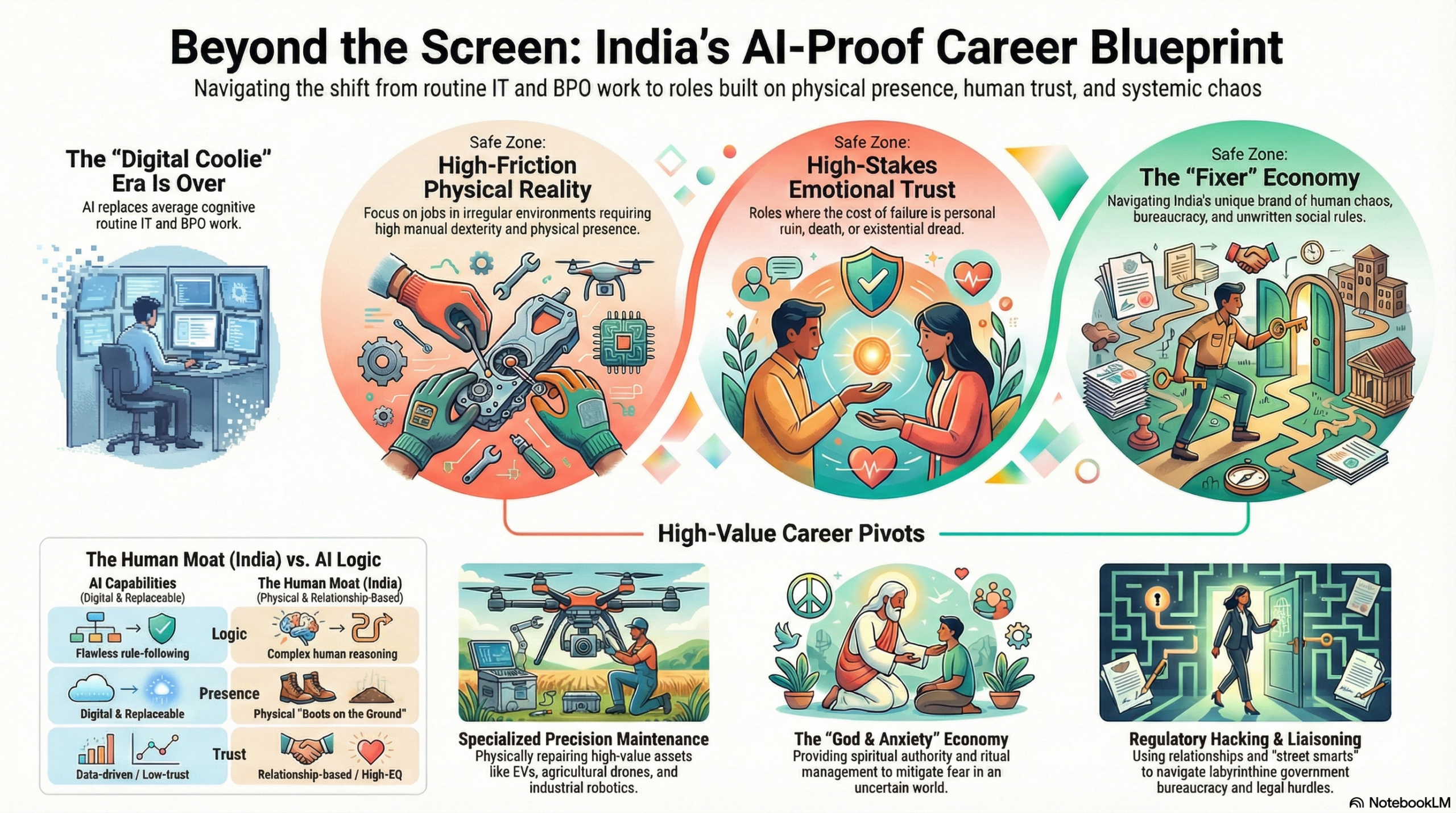 What skills will still make real money in India after AI replaces most jobs?